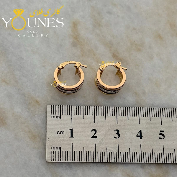 گوشواره طلا سه حلقه